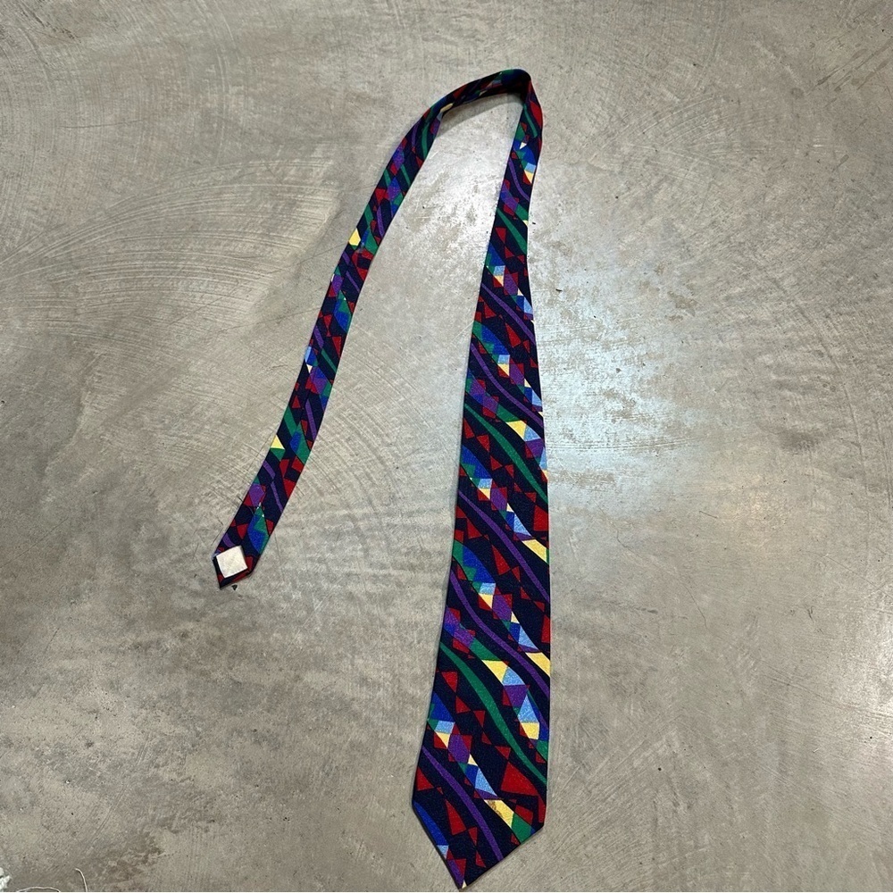 Missoni Retro Multicoloured Colourblocking 100% Silk Fumagalli’s Tie